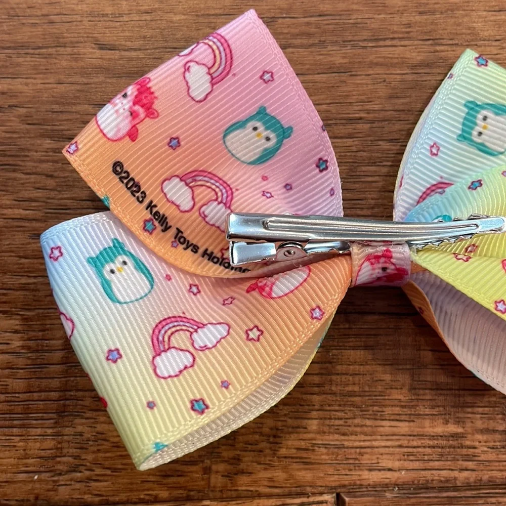 Squishmallow Girls Hair Bow - Alligator Clip - Girls Hair Bow